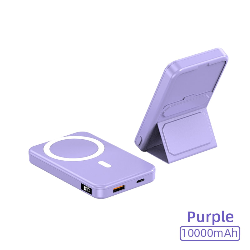 Magnetic Power Bank with Foldable Stand