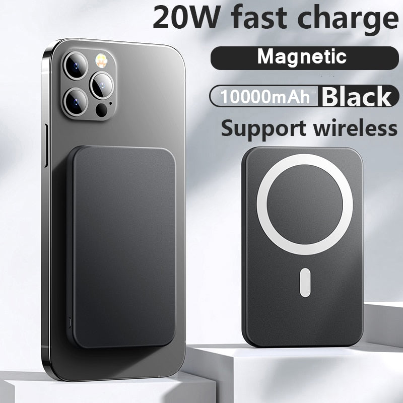 Magnetic Wireless Power Bank Fast Charger