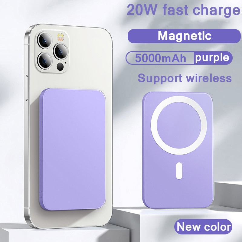 Magnetic Wireless Power Bank Fast Charger