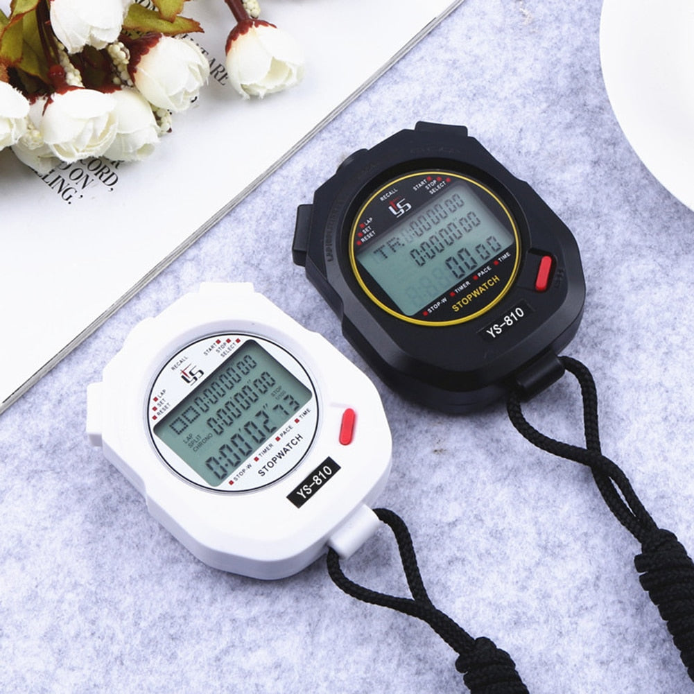 Professional Handheld LCD Digital Stopwatch