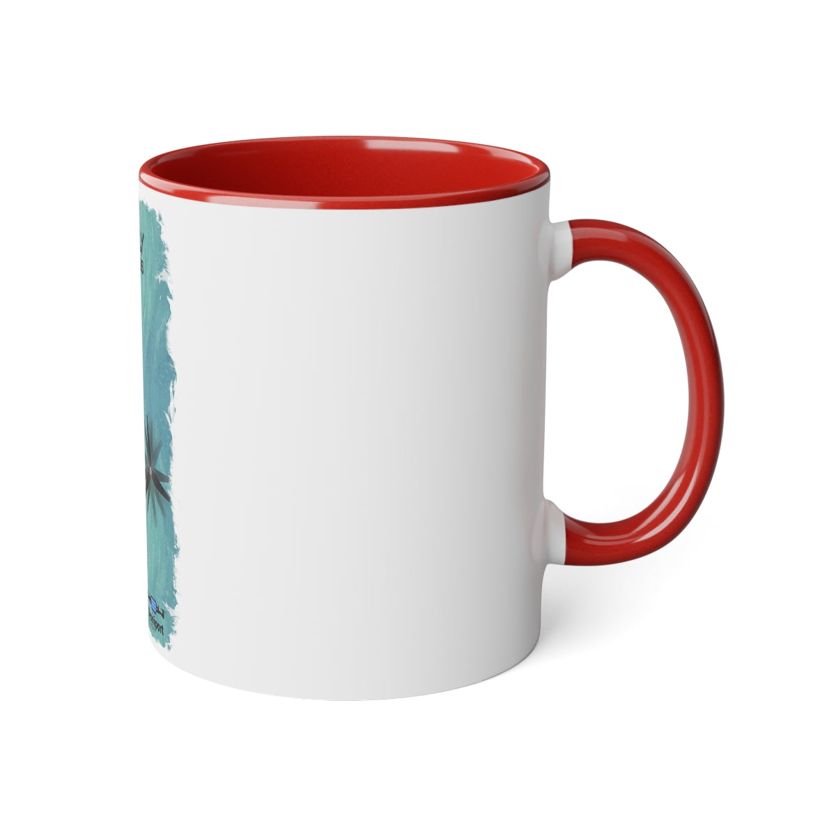 White Accent Mug, 11oz