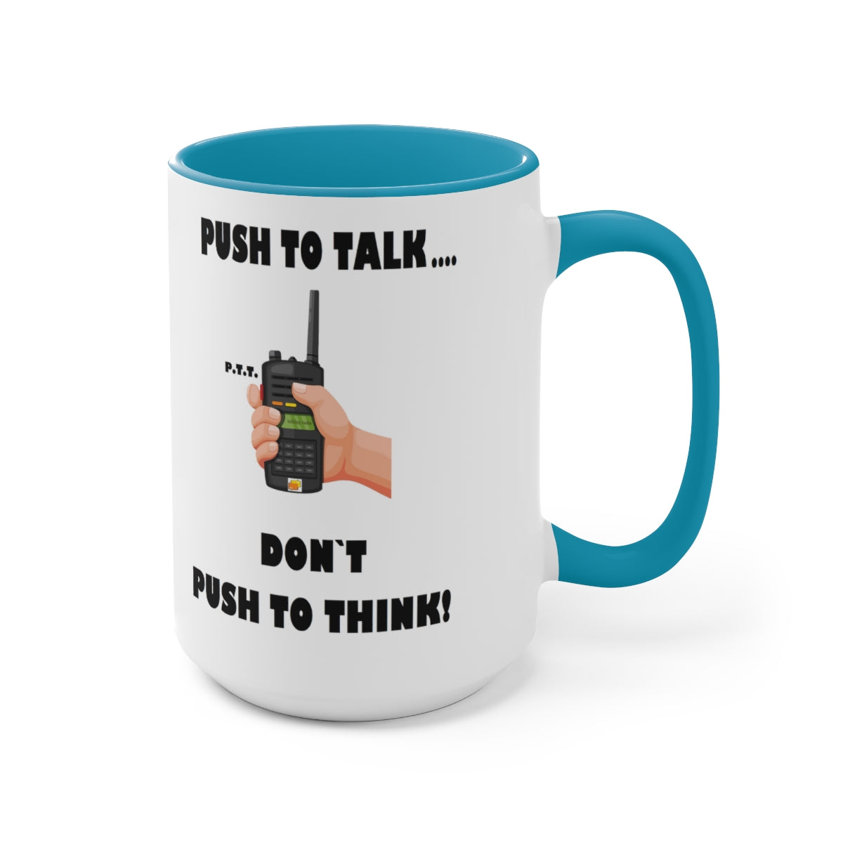 Two-Tone Coffee Mugs, 15oz