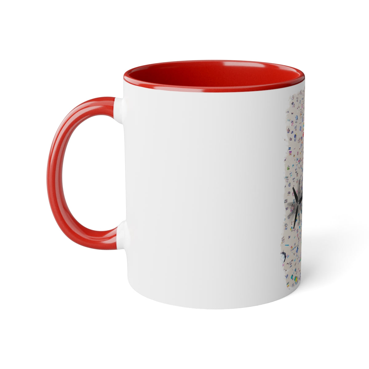 White Accent Mug, 11oz