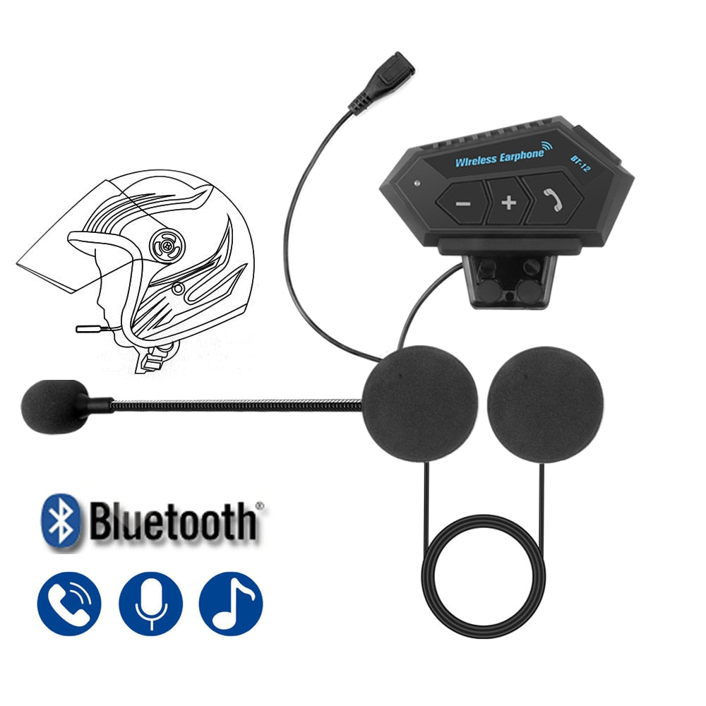 Wireless Handsfree Headset for Motorcycle