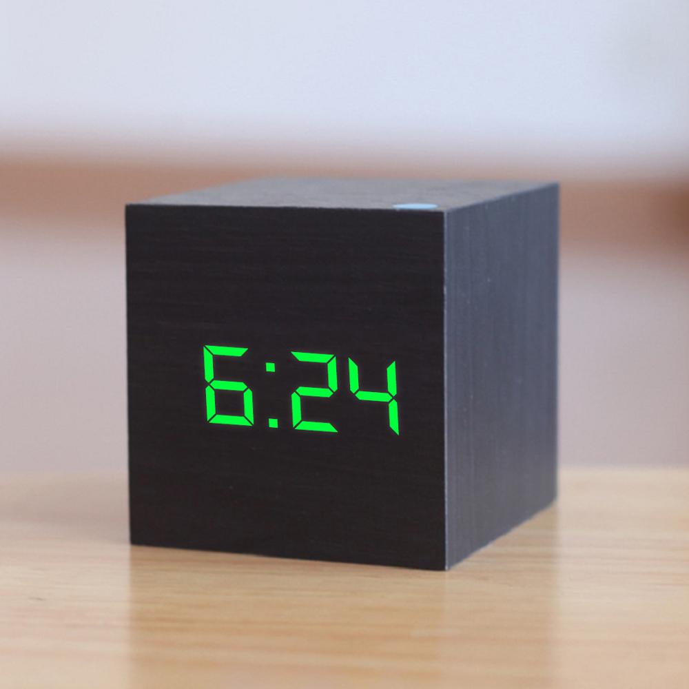 Wooden LED Alarm Clock