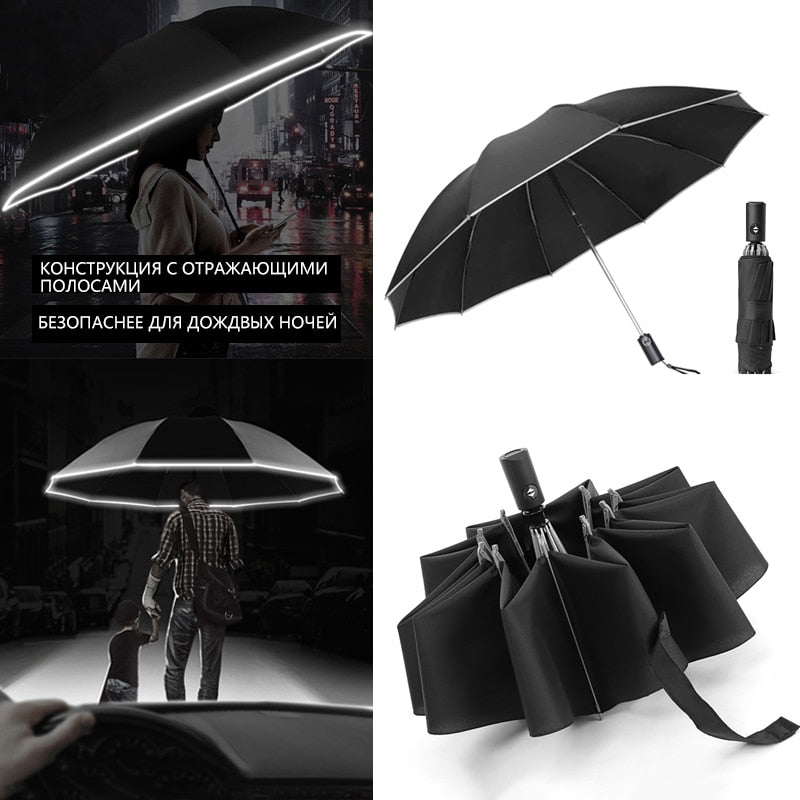 UV Umbrella with Reflective Strip