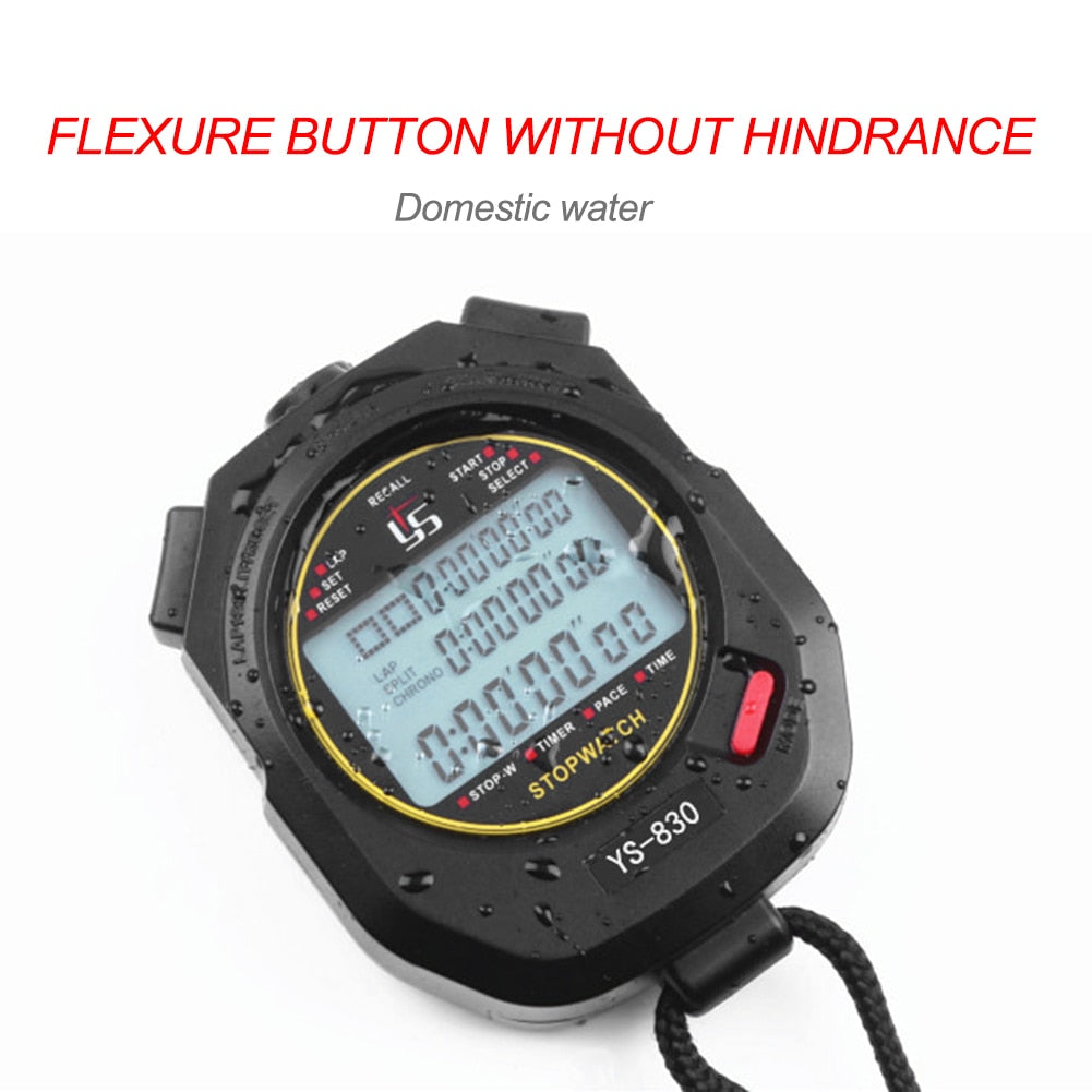 Professional Handheld LCD Digital Stopwatch