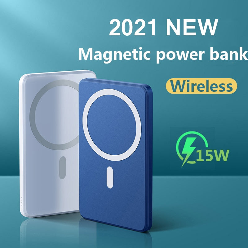 Magnetic Wireless Power Bank Fast Charger