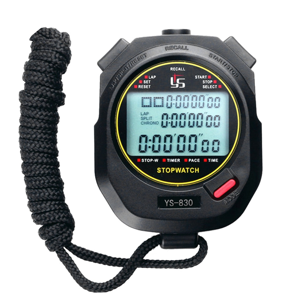 Professional Handheld LCD Digital Stopwatch