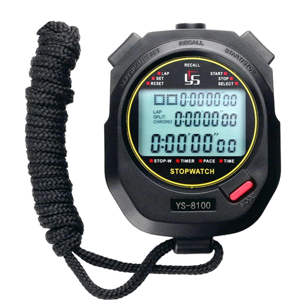 Professional Handheld LCD Digital Stopwatch