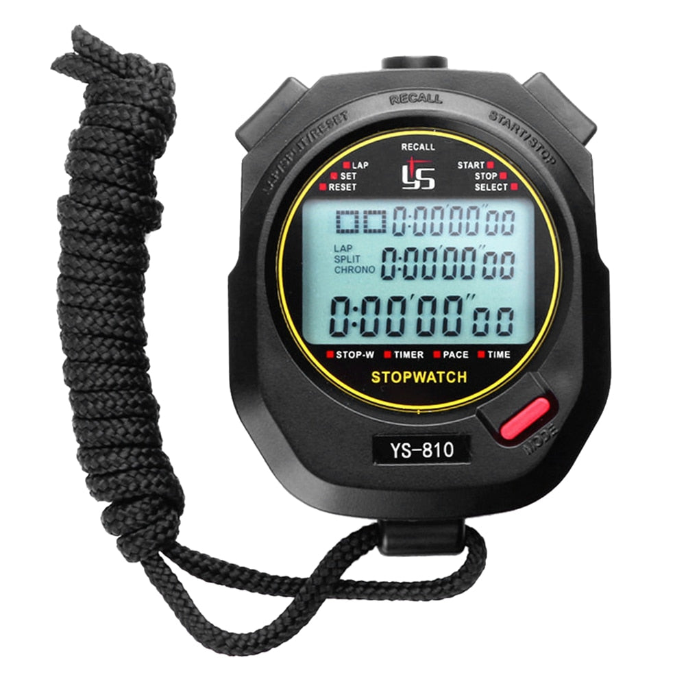 Professional Handheld LCD Digital Stopwatch