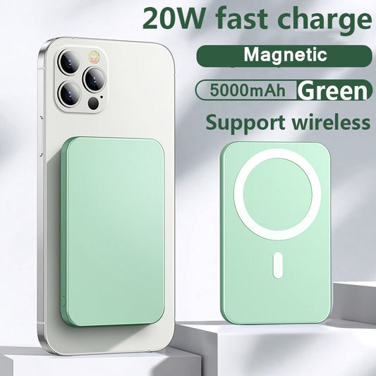 Magnetic Wireless Power Bank Fast Charger