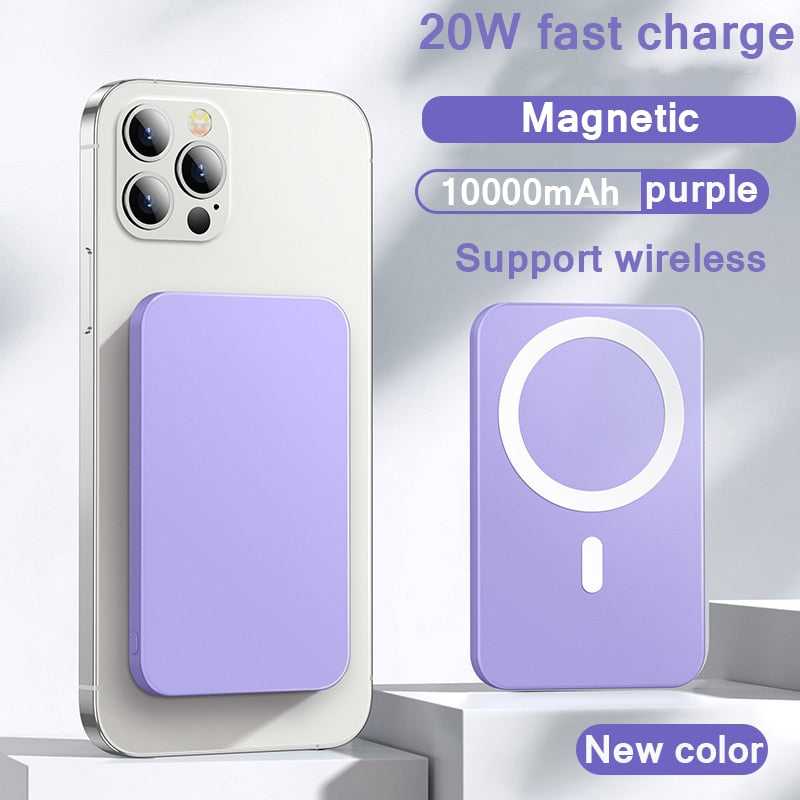 Magnetic Wireless Power Bank Fast Charger