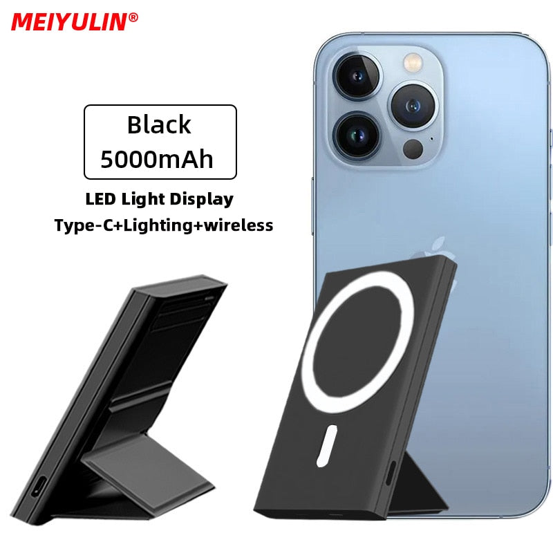 Magnetic Power Bank with Foldable Stand