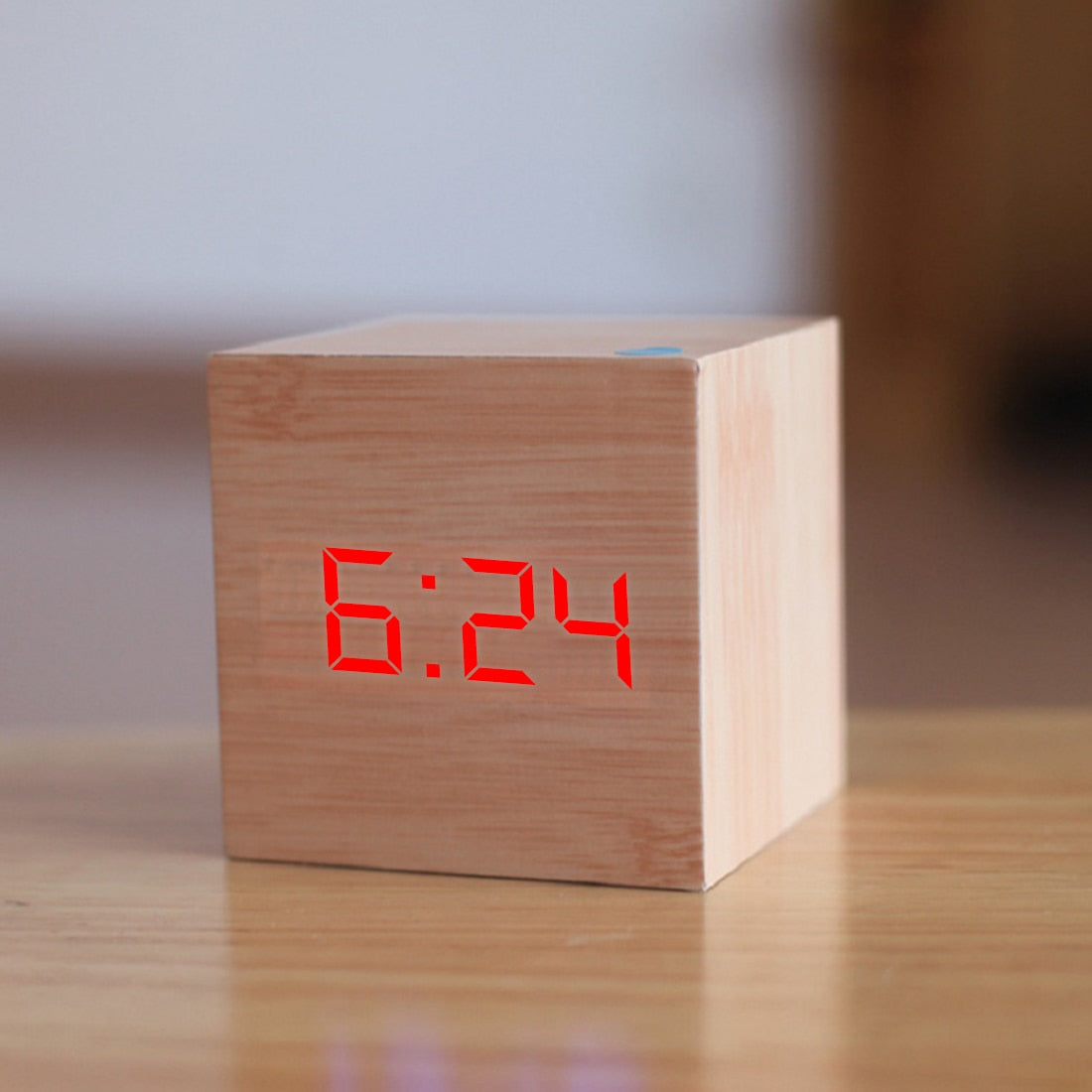 Wooden LED Alarm Clock