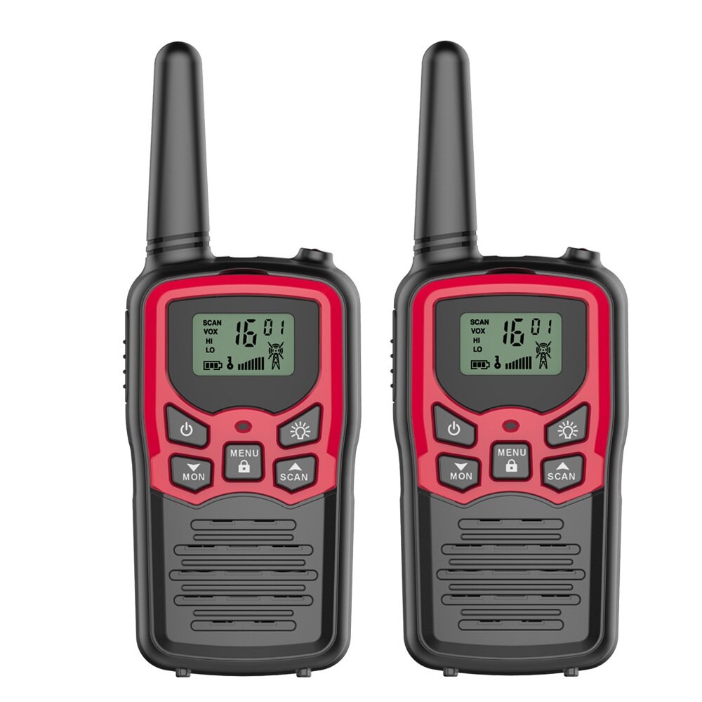 2Pcs Walkie Talkie portable radio transceiver