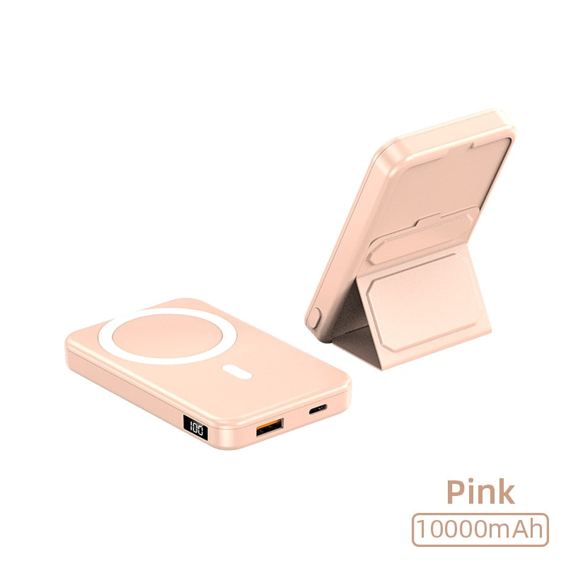 Magnetic Power Bank with Foldable Stand