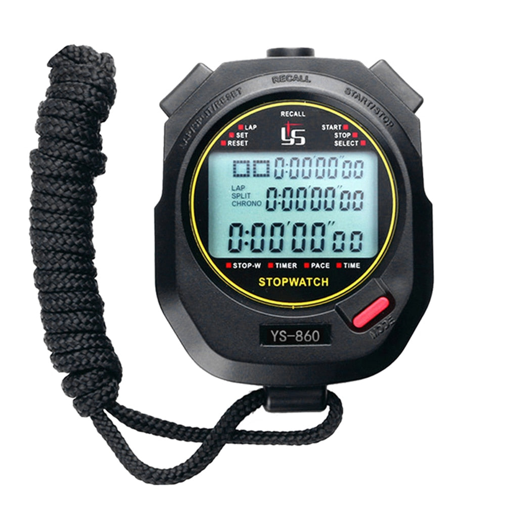 Professional Handheld LCD Digital Stopwatch